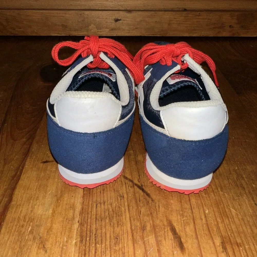 Asics Onitsuka Tiger Serrano Shoes Youth US 4 Navy Blue Sneakers Casual C3A2N